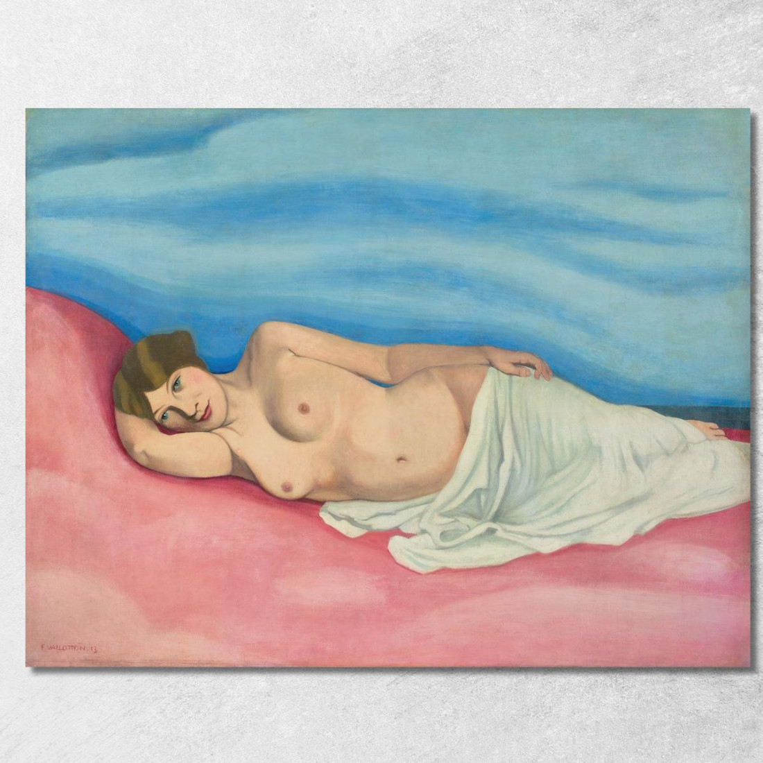 Donna Sdraiata Félix Vallotton fvl16 quadro stampato su tela Donna Sdraiata Félix Vallotton fvl16 quadro stampato su tela