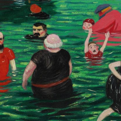 Nuotare A Etretat Félix Vallotton fvl20 quadro stampato su tela