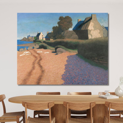 Paesaggio A Loguivy Félix Vallotton fvl26 quadro stampato su tela
