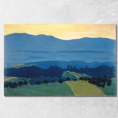 Paesaggio Nel Giura Vicino A Romanel Félix Vallotton fvl27 quadro stampato su tela