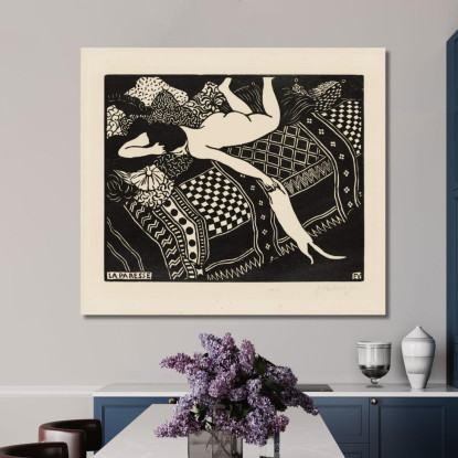 Pigrizia Félix Vallotton fvl29 quadro stampato su tela