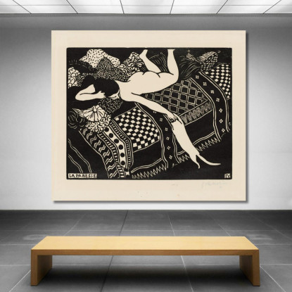 Pigrizia Félix Vallotton fvl29 quadro stampato su tela