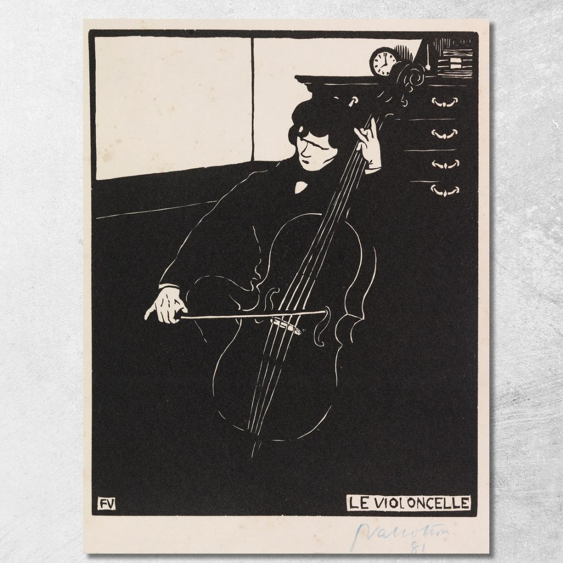 Gli Strumenti Musicali Per Violoncello I Félix Vallotton fvl31 quadro stampato su tela Gli Strumenti Musicali Per Violoncello I Félix Vallotton fvl31 quadro stampato su tela