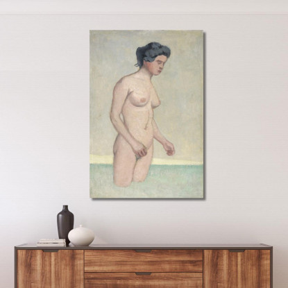 Nuotatore Femminile In Piedi Nel Profilo Félix Vallotton fvl45 quadro stampato su tela
