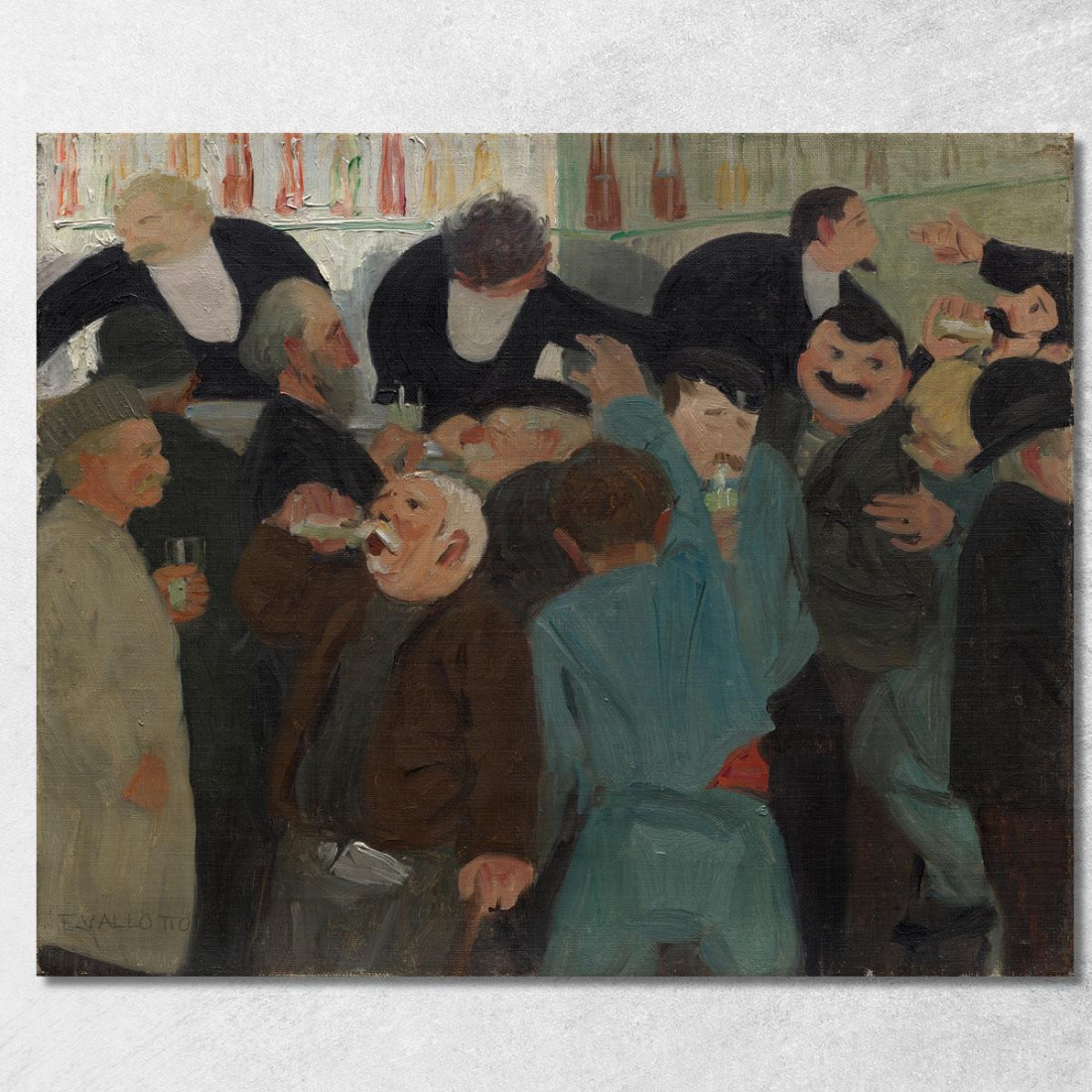 Il Bistrot Félix Vallotton fvl51 quadro stampato su tela Il Bistrot Félix Vallotton fvl51 quadro stampato su tela