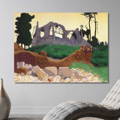 La Chiesa Di Souain Félix Vallotton fvl53 quadro stampato su tela