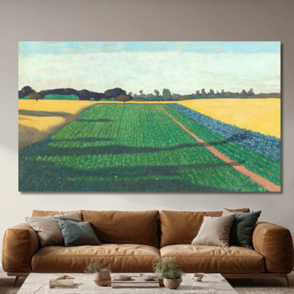 L'Altopiano Dei Campi Della Croce Rossa Félix Vallotton fvl55 quadro stampato su tela