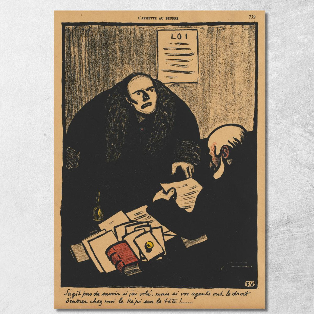 Crimini E Punizioni La Questione Non È Se Félix Vallotton fvl79 quadro stampato su tela Crimini E Punizioni La Questione Non È Se Félix Vallotton fvl79 quadro stampato su tela