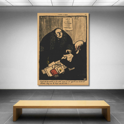 Crimini E Punizioni La Questione Non È Se Félix Vallotton fvl79 quadro stampato su tela