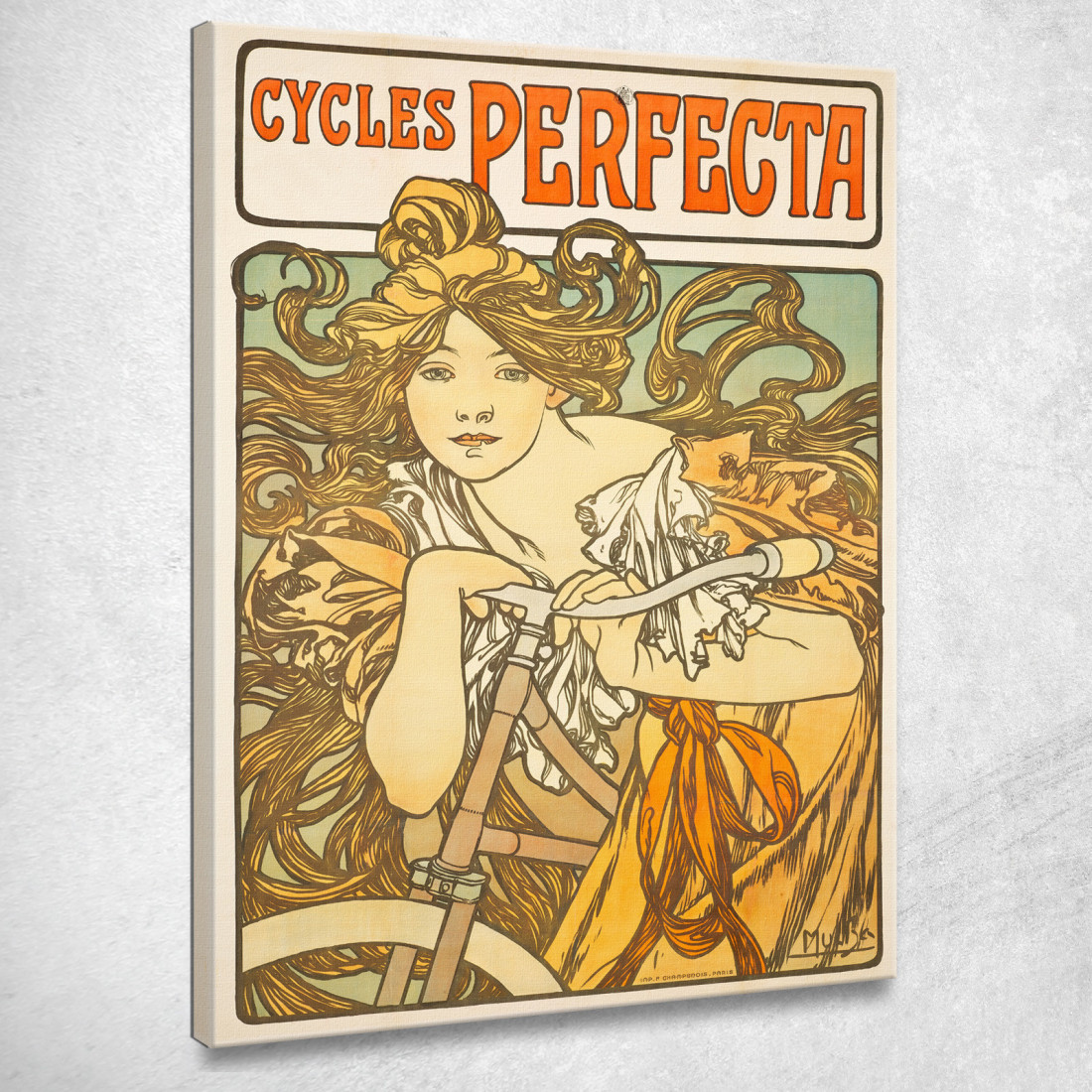 Cicli Perfetti Alphonse Mucha amu32 quadro stampato su tela Cicli Perfetti Alphonse Mucha amu32 quadro stampato su tela