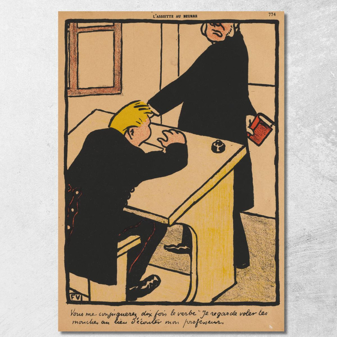 Crimini E Punizioni Dovrai Coniugare Félix Vallotton fvl82 quadro stampato su tela Crimini E Punizioni Dovrai Coniugare Félix Vallotton fvl82 quadro stampato su tela