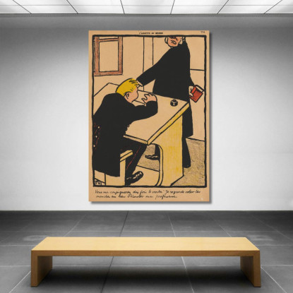 Crimini E Punizioni Dovrai Coniugare Félix Vallotton fvl82 quadro stampato su tela