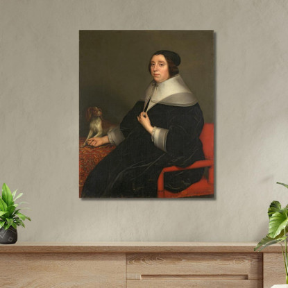 Ritratto Di Una Donna Gerard van Honthorst gvh30 quadro stampato su tela
