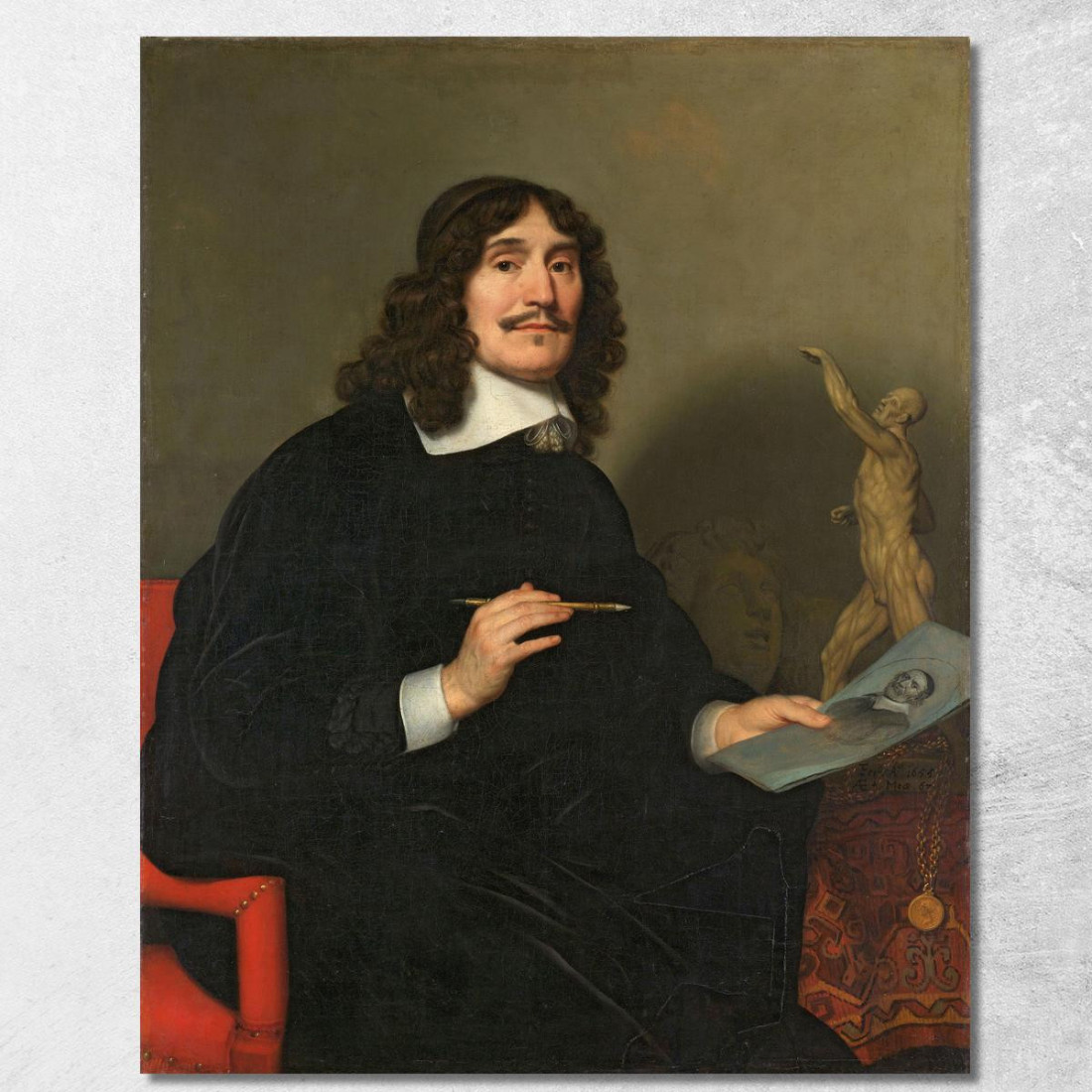 Ritratto Di Un Artista Gerard van Honthorst gvh32 quadro stampato su tela Ritratto Di Un Artista Gerard van Honthorst gvh32 quadro stampato su tela
