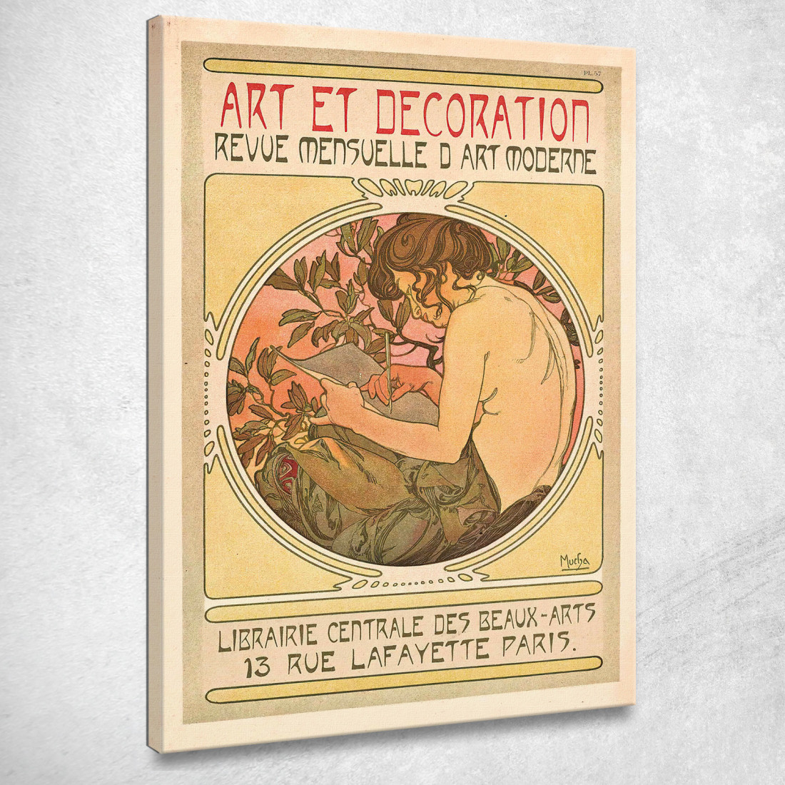 Materiali Decorativi Alphonse Mucha amu36 quadro stampato su tela Materiali Decorativi Alphonse Mucha amu36 quadro stampato su tela