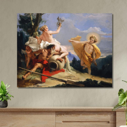 Apollo Insegue Dafne Giovanni Battista Tiepolo gbt11 quadro stampato su tela