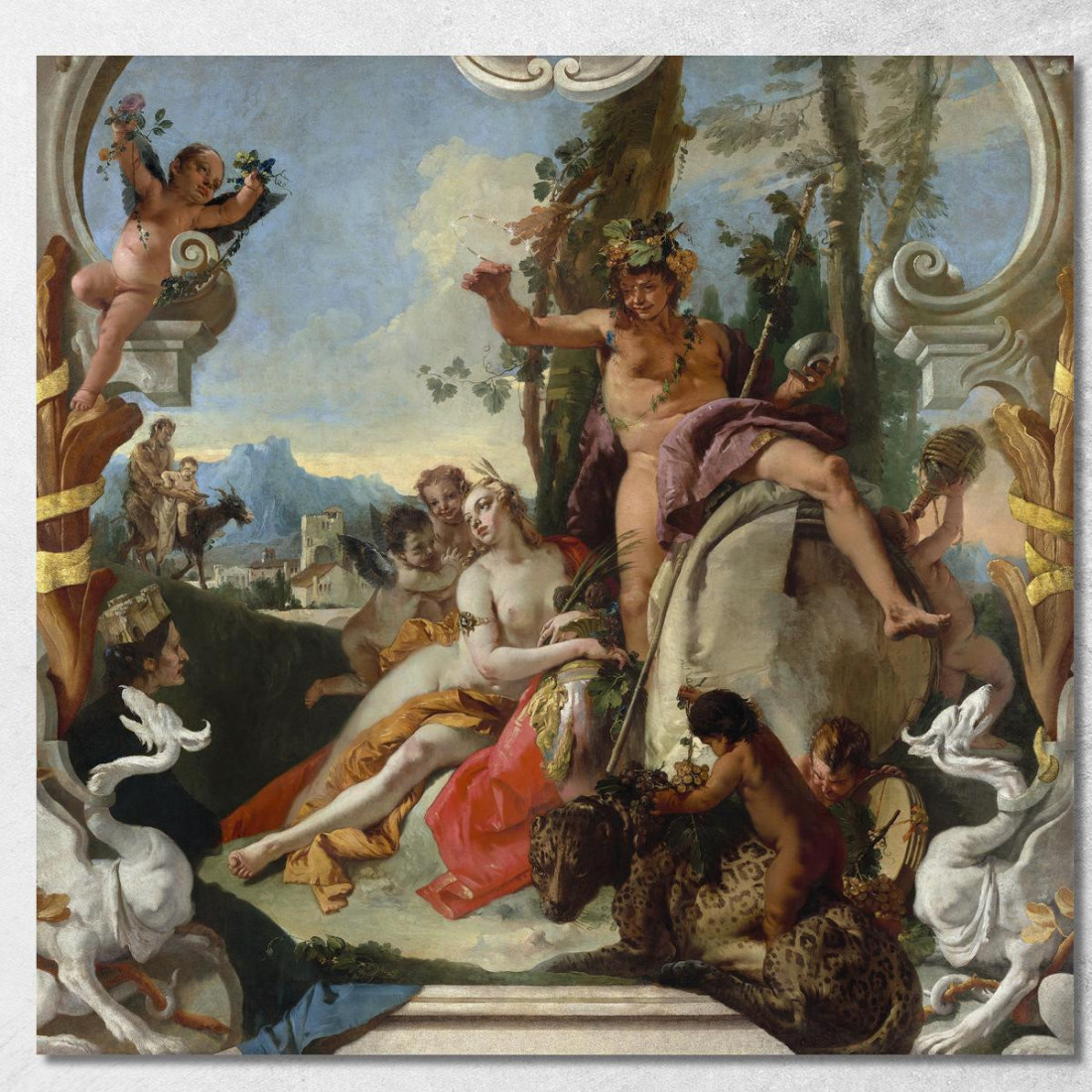 Bacco E Arianna Giovanni Battista Tiepolo gbt15 quadro stampato su tela Bacco E Arianna Giovanni Battista Tiepolo gbt15 quadro stampato su tela
