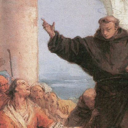 La Guarigione Miracolosa Del Figlio Arrabbiato Giovanni Battista Tiepolo gbt18 quadro stampato su tela