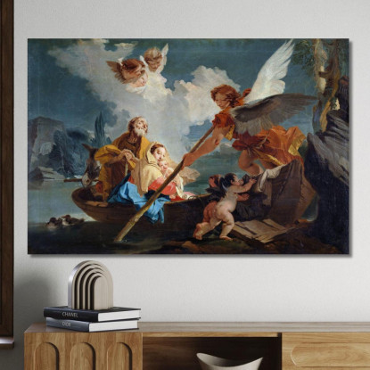 Fuga In Egitto Giovanni Battista Tiepolo gbt19 quadro stampato su tela