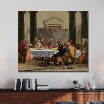 Ultima Cena Giovanni Battista Tiepolo gbt22 quadro stampato su tela