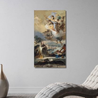 Santa Tecla Prega Per Gli Appestati Giovanni Battista Tiepolo gbt32 quadro stampato su tela