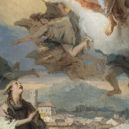 Santa Tecla Prega Per Gli Appestati Giovanni Battista Tiepolo gbt32 quadro stampato su tela