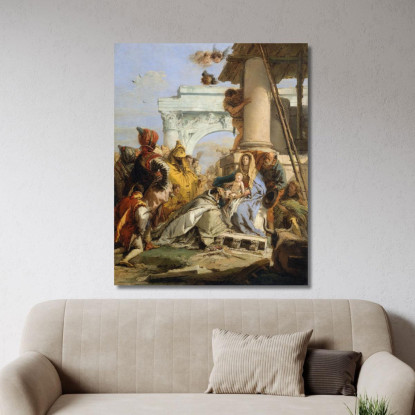 L'Adorazione Dei Magi Giovanni Battista Tiepolo gbt35 quadro stampato su tela