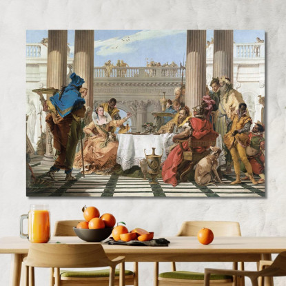 Il Banchetto Di Cleopatra Giovanni Battista Tiepolo gbt37 quadro stampato su tela
