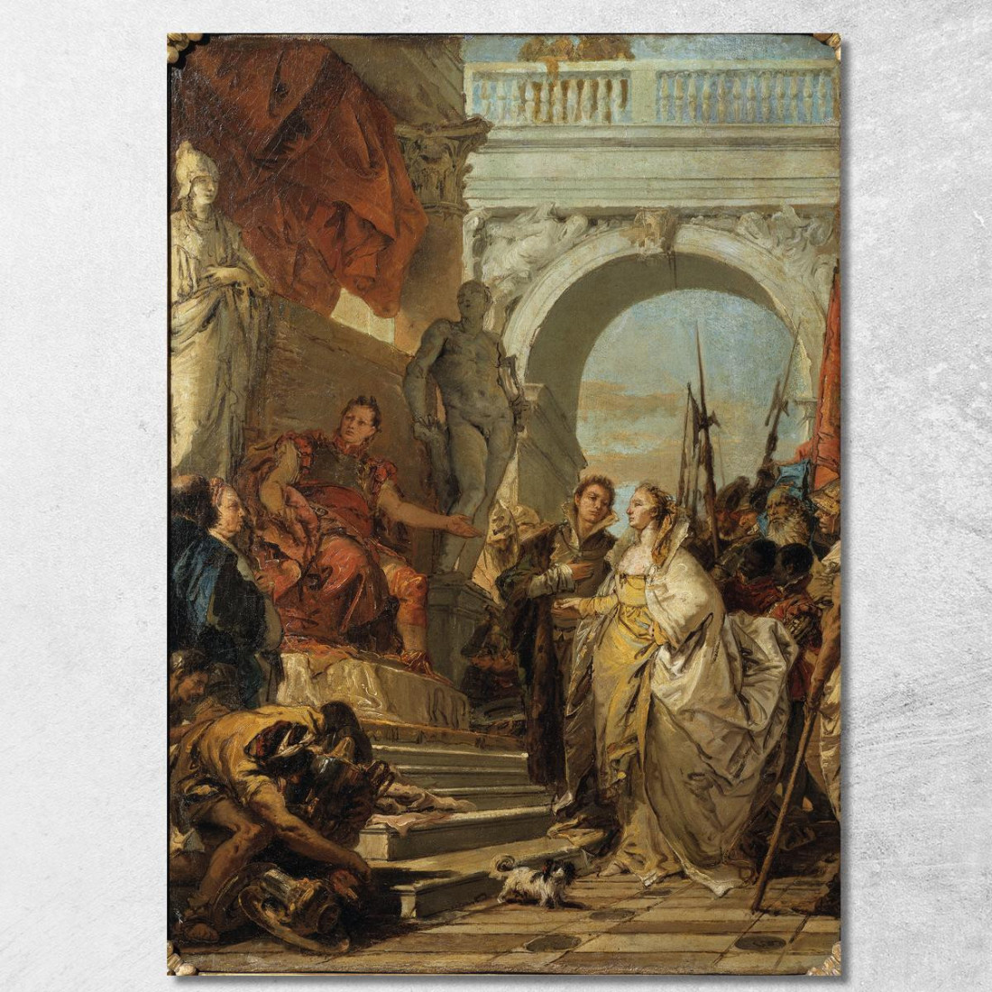 La Continenza Di Scipione Giovanni Battista Tiepolo gbt40 quadro stampato su tela La Continenza Di Scipione Giovanni Battista Tiepolo gbt40 quadro stampato su tela