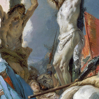 La Crocifissione Giovanni Battista Tiepolo gbt41 quadro stampato su tela