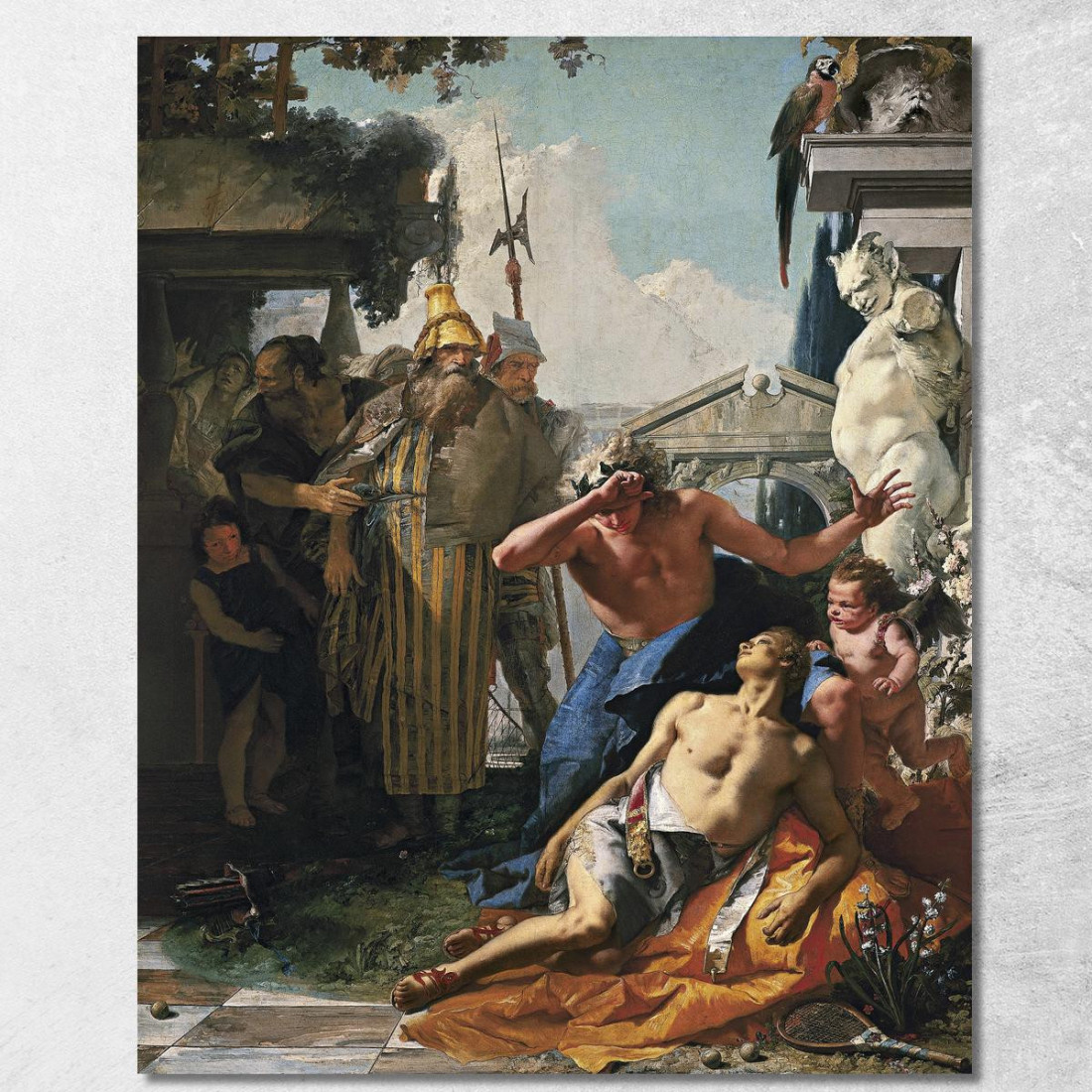 La Morte Di Giacinto Giovanni Battista Tiepolo gbt42 quadro stampato su tela La Morte Di Giacinto Giovanni Battista Tiepolo gbt42 quadro stampato su tela