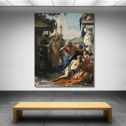 La Morte Di Giacinto Giovanni Battista Tiepolo gbt42 quadro stampato su tela