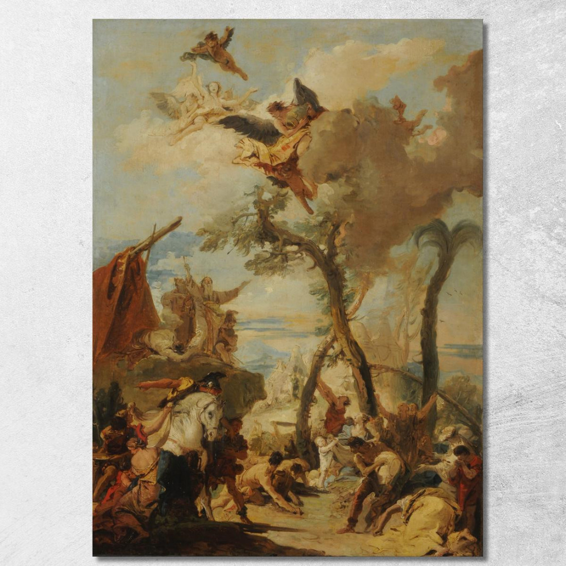Gli Ebrei Raccolgono La Manna Nel Deserto Giovanni Battista Tiepolo gbt45 quadro stampato su tela Gli Ebrei Raccolgono La Manna Nel Deserto Giovanni Battista Tiepolo gbt45 quadro stampato su tela