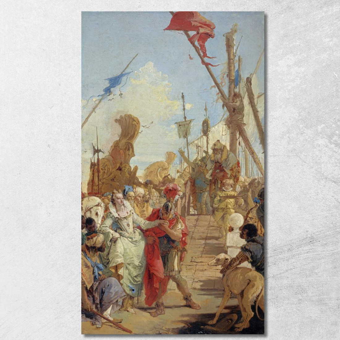 L'Incontro Di Antonio E Cleopatra Giovanni Battista Tiepolo gbt50 quadro stampato su tela L'Incontro Di Antonio E Cleopatra Giovanni Battista Tiepolo gbt50 quadro stampato su tela