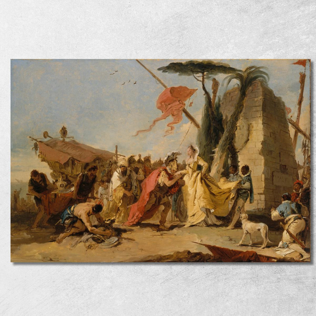 L'Incontro Di Antonio E Cleopatra Giovanni Battista Tiepolo gbt51 quadro stampato su tela L'Incontro Di Antonio E Cleopatra Giovanni Battista Tiepolo gbt51 quadro stampato su tela