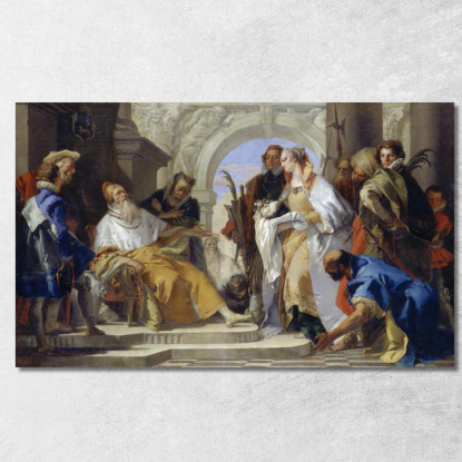 I Santi Patroni Della Famiglia Crotta Giovanni Battista Tiepolo gbt52 quadro stampato su tela