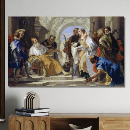 I Santi Patroni Della Famiglia Crotta Giovanni Battista Tiepolo gbt52 quadro stampato su tela