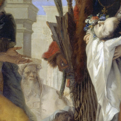 I Santi Patroni Della Famiglia Crotta Giovanni Battista Tiepolo gbt52 quadro stampato su tela