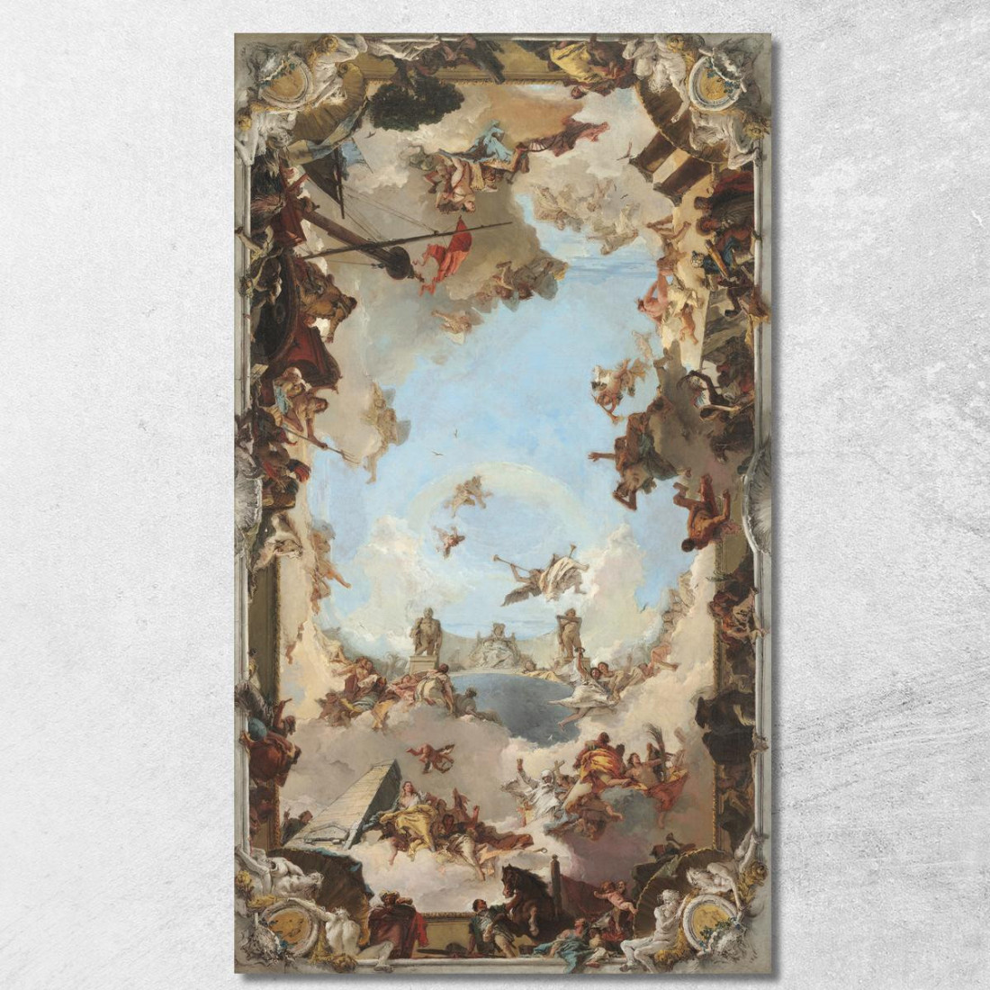 Ricchezza E Benefici Della Monarchia Spagnola Sotto Carlo Iii Giovanni Battista Tiepolo gbt55 quadro stampato su tela Ricchezza E Benefici Della Monarchia Spagnola Sotto Carlo Iii Giovanni Battista Tiepolo gbt55 quadro stampato su tela