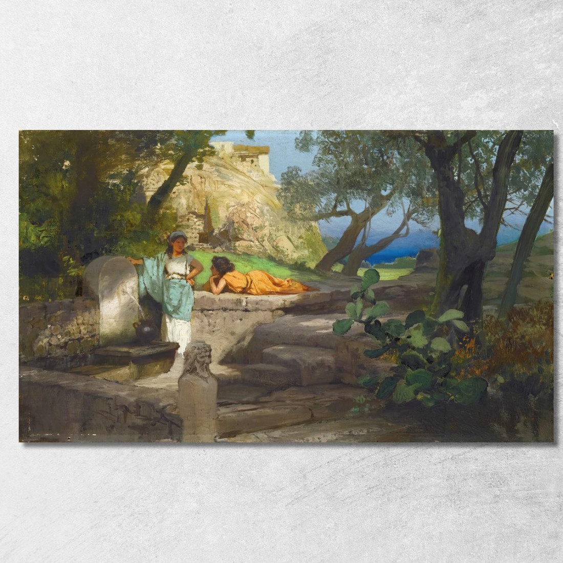 Entro La Primavera Henryk Siemiradzki hsm6 quadro stampato su tela Entro La Primavera Henryk Siemiradzki hsm6 quadro stampato su tela