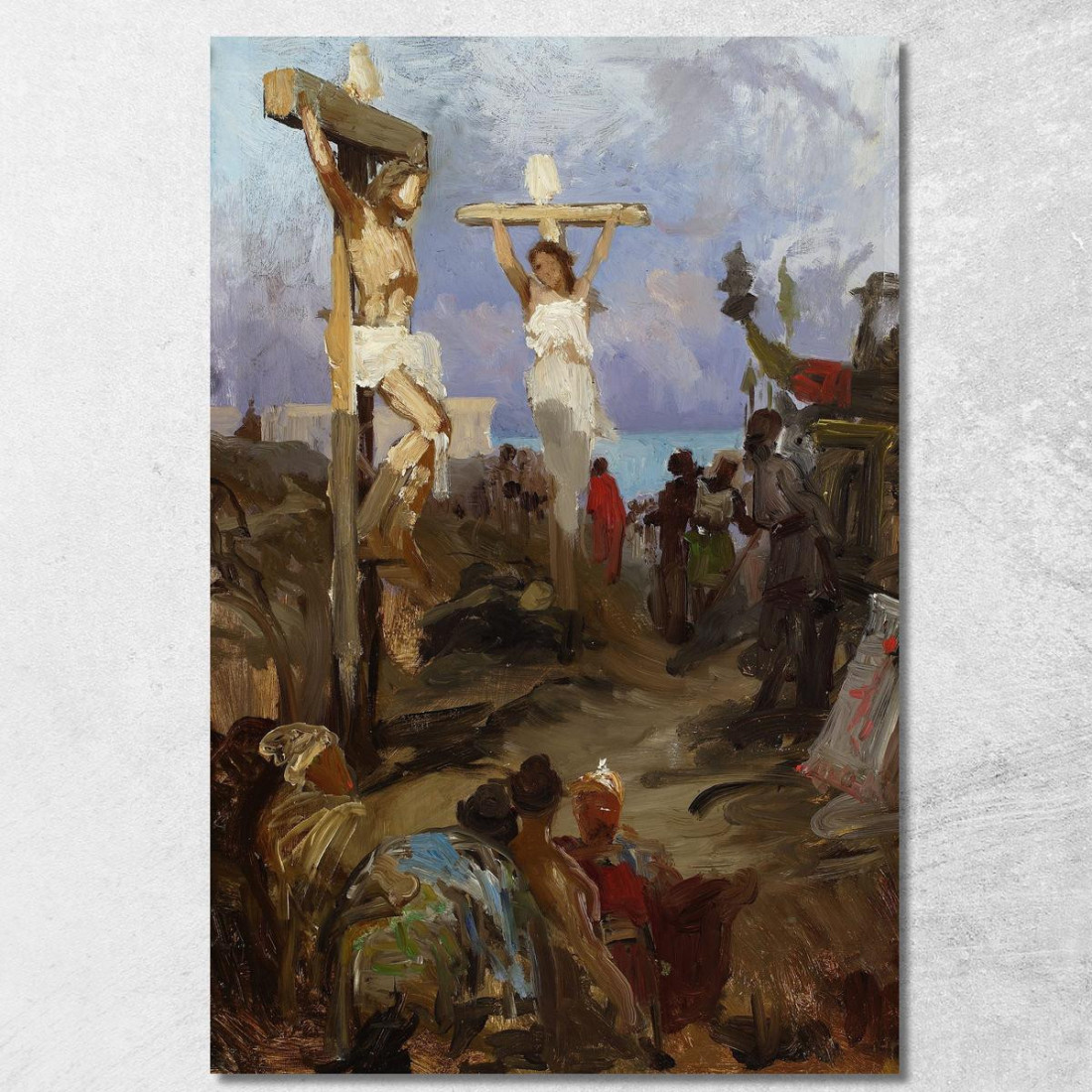 Schizzo Del Golgota Cristiano Henryk Siemiradzki hsm10 quadro stampato su tela Schizzo Del Golgota Cristiano Henryk Siemiradzki hsm10 quadro stampato su tela
