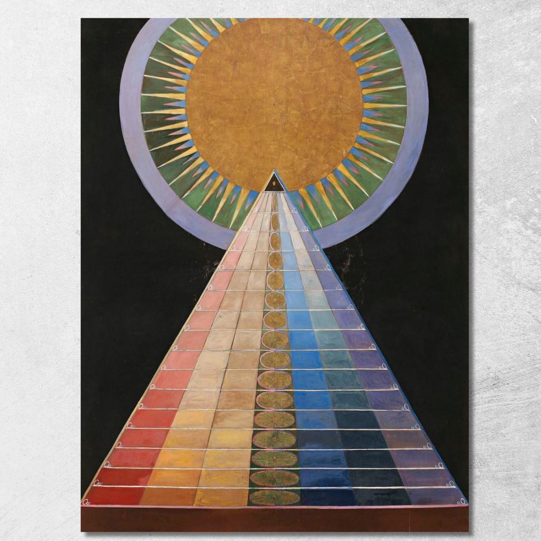 Pala N. 1 Gruppo X Hilma af Klint hak1 quadro stampato su tela Pala N. 1 Gruppo X Hilma af Klint hak1 quadro stampato su tela