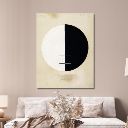 Il Punto Di Vista Del Buddha Nella Vita Terrena N. 3 Hilma af Klint hak2 quadro stampato su tela