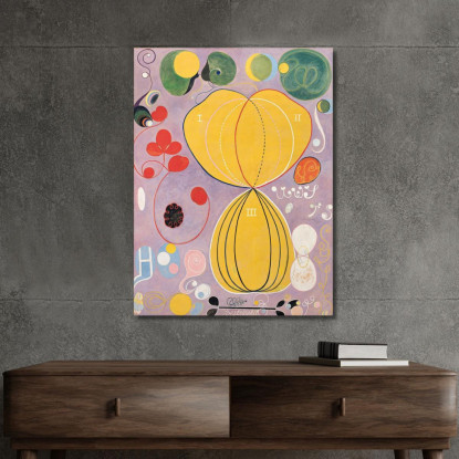 Gruppo Iv N. 7 Le Dieci Più Grandi Età Adulte Hilma af Klint hak9 quadro stampato su tela