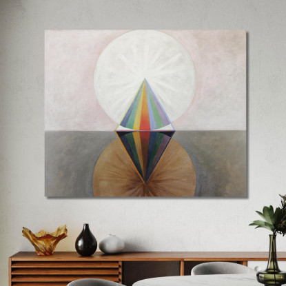 Gruppo Ixsuw N. 12 Il Cigno N. 12 Hilma af Klint hak11 quadro stampato su tela
