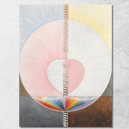 Gruppo Ixuw N. 25 La Colomba N. 1 Hilma af Klint hak15 quadro stampato su tela