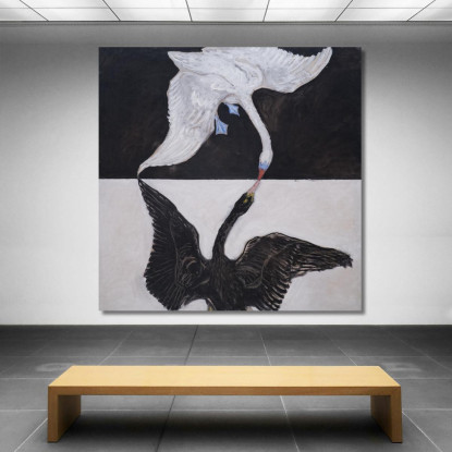 Gruppo Ix-Suw Il Cigno N.1 Hilma af Klint hak16 quadro stampato su tela