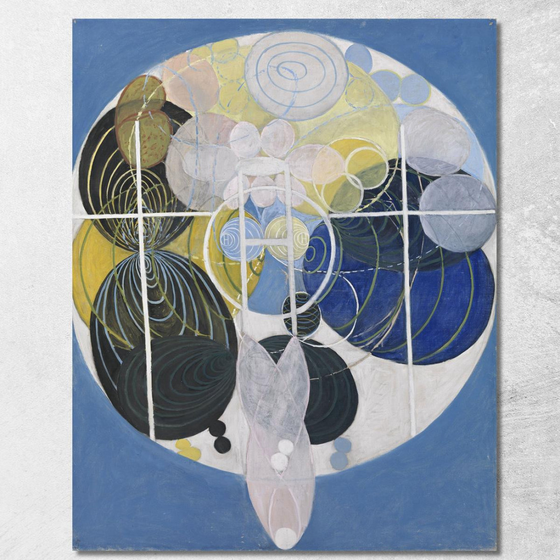 I Grandi Dipinti Di Figura N. 5 Gruppo 3 Hilma af Klint hak21 quadro stampato su tela I Grandi Dipinti Di Figura N. 5 Gruppo 3 Hilma af Klint hak21 quadro stampato su tela