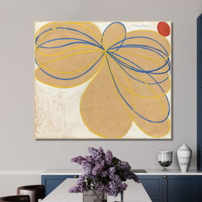 La Stella A Sette Punte N. 1 Hilma af Klint hak22 quadro stampato su tela