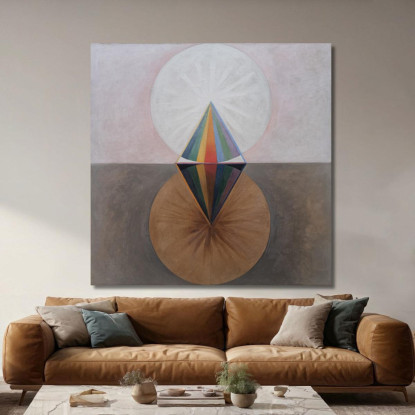 Il Cigno N. 12 Gruppo Ix-Suw Hilma af Klint hak24 quadro stampato su tela